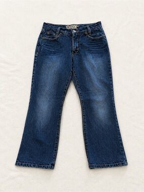 VINTAGE MICROS CLASSIC STRAIGHT LEG JEANS BOYS SIZE 12 BLUE DENIM